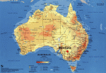 map showing Mildura, Australia. Click for larger image