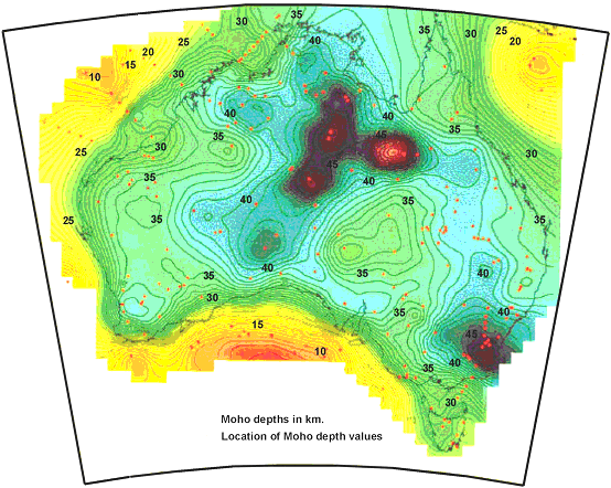 Sites of BMR deep seismic investigations